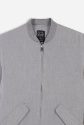 GIUBBOTTO BOMBER IMBOTTITO GRIGIO CHIARO